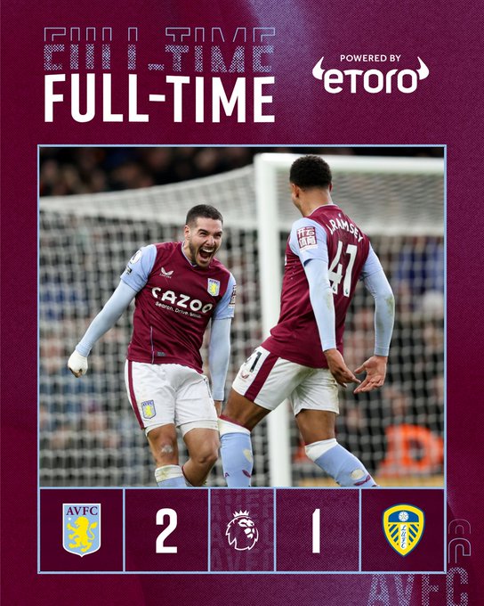 Highlights: Aston Villa 2-1 Leeds United